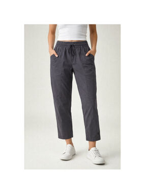 L.L. Bean S black cropped performance hiking packable quick dry pants zip pocket